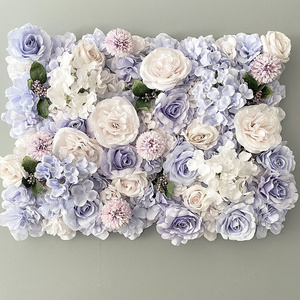 Customized 3D Artificial Silk Peony and Rose Flower Wall Backdrop Panel Wedding Decoration Simulate Flower Floral Wedding Wall