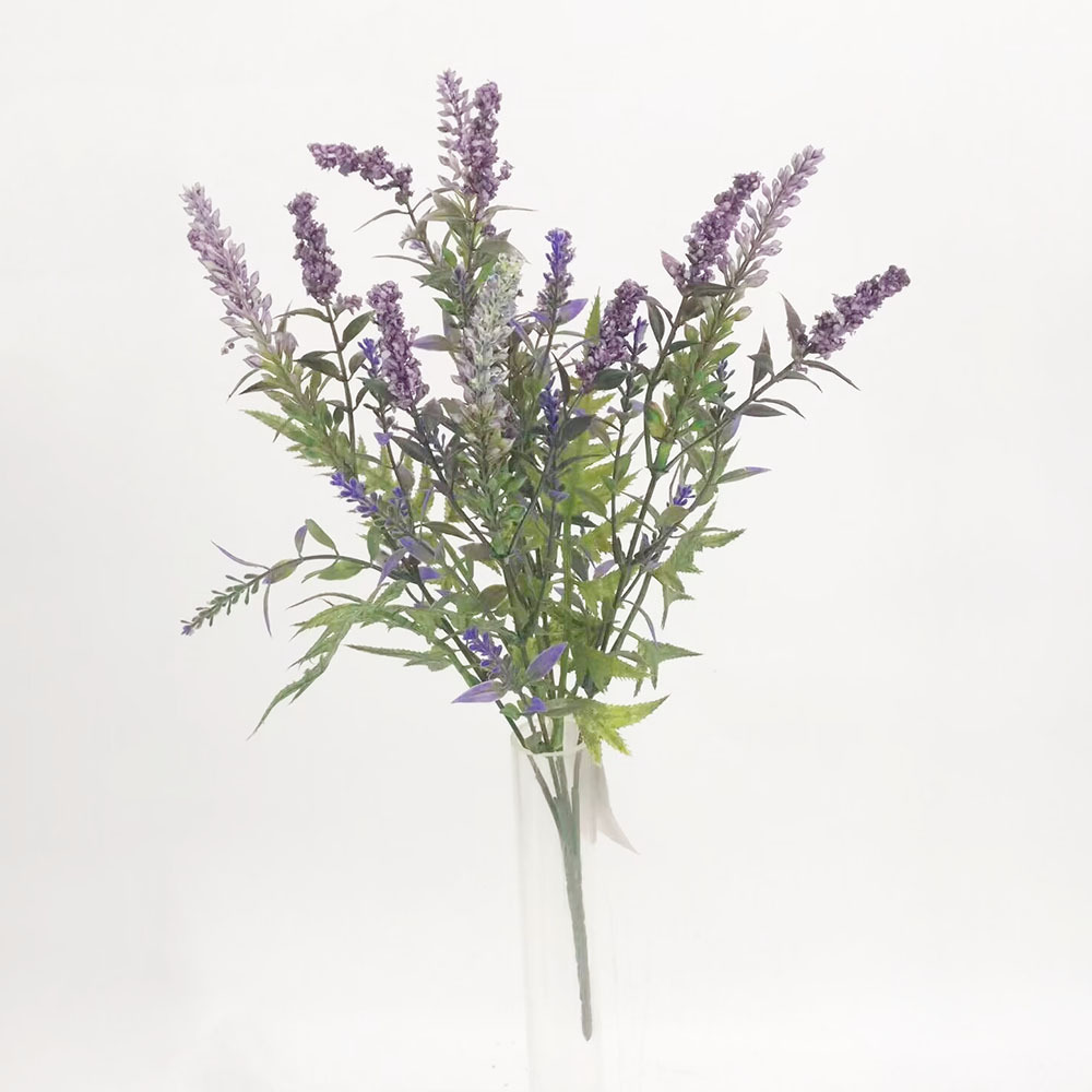 High Quality Artificial Lavender Branches Plastic Flower Arrangement Decorative Valentine's Day New Year Thanksgiving Grass