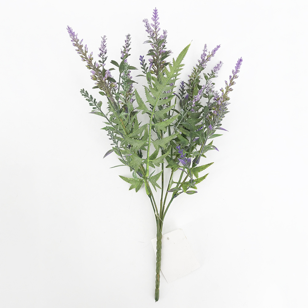 High Quality Artificial Lavender Branches Plastic Flower Arrangement Decorative Valentine's Day New Year Thanksgiving Grass