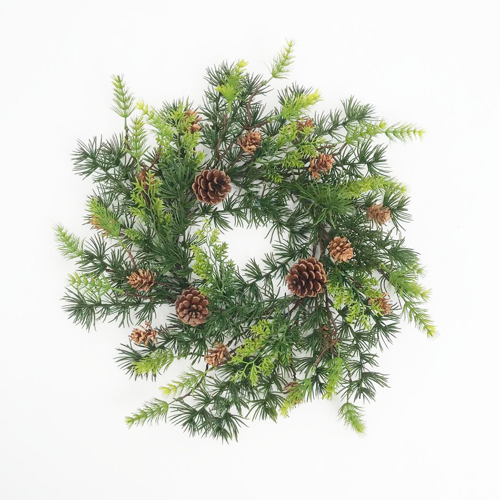 LIYING Christmas Pine Stem Greenery Norfolk Leaves Branches Christmas Indoor Decorations Artificial Big Xmas Stem