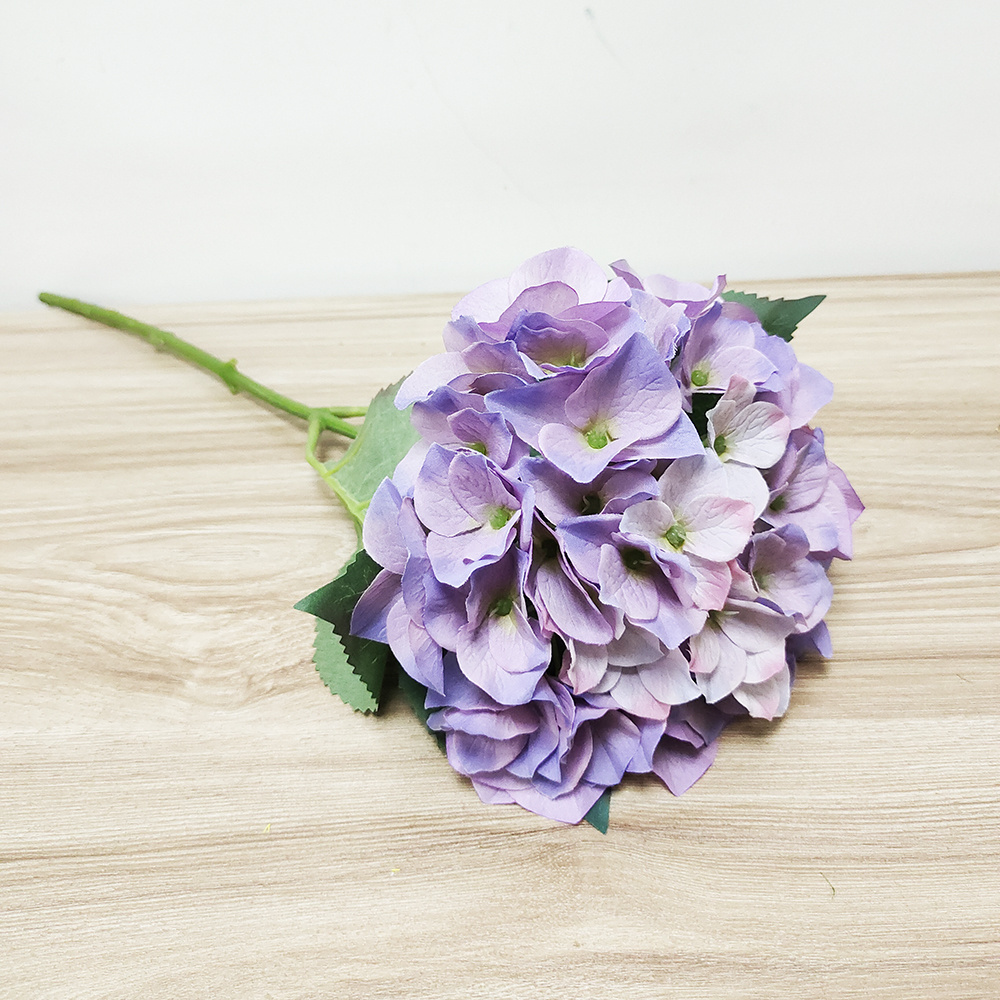 China factory direct sale high quality artificial hydrangea stem flower for wedding home party garden decor artificial hydrangea