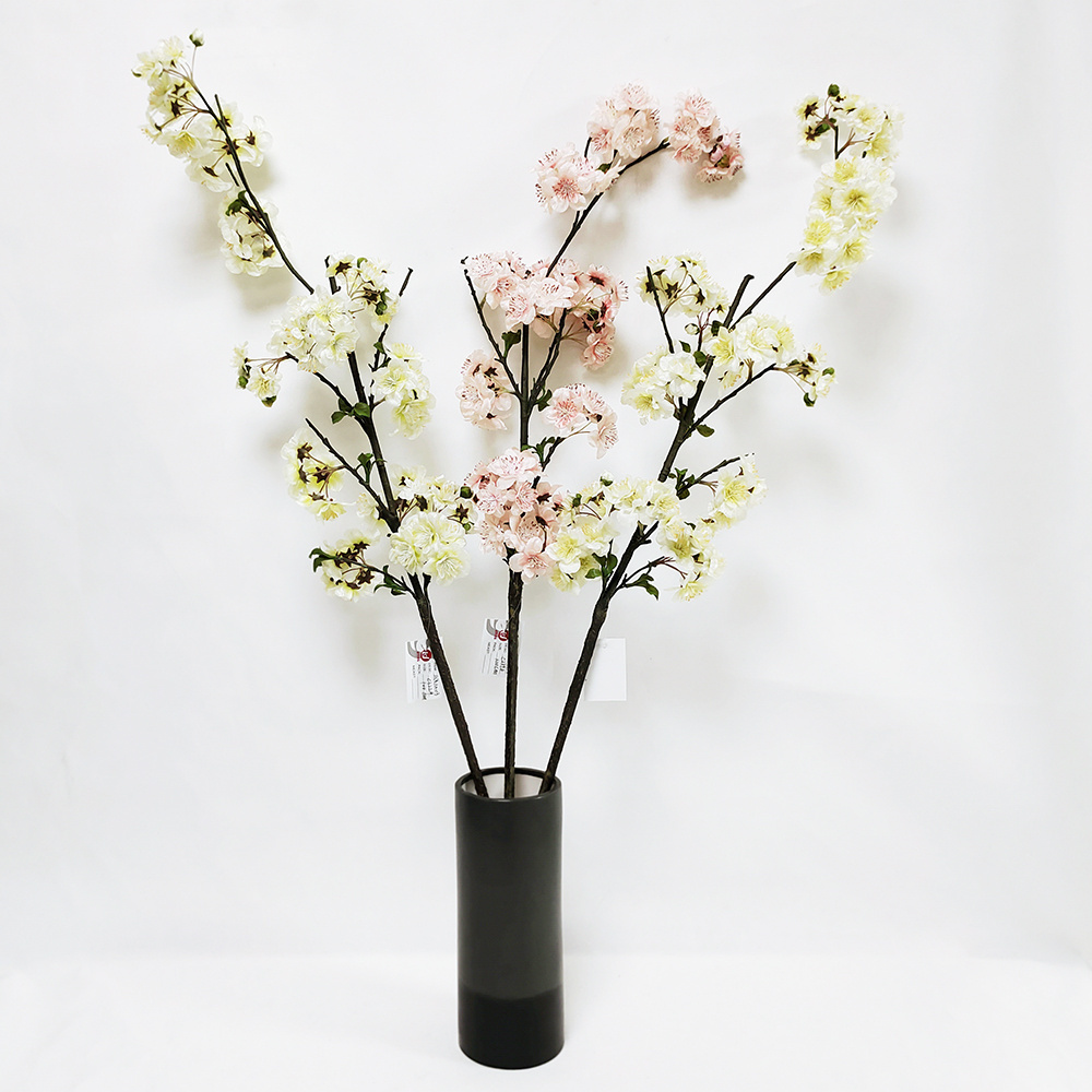 silk cherryblossom flower branches artificial cherry blossom trees White flower Sakura wedding backdrop