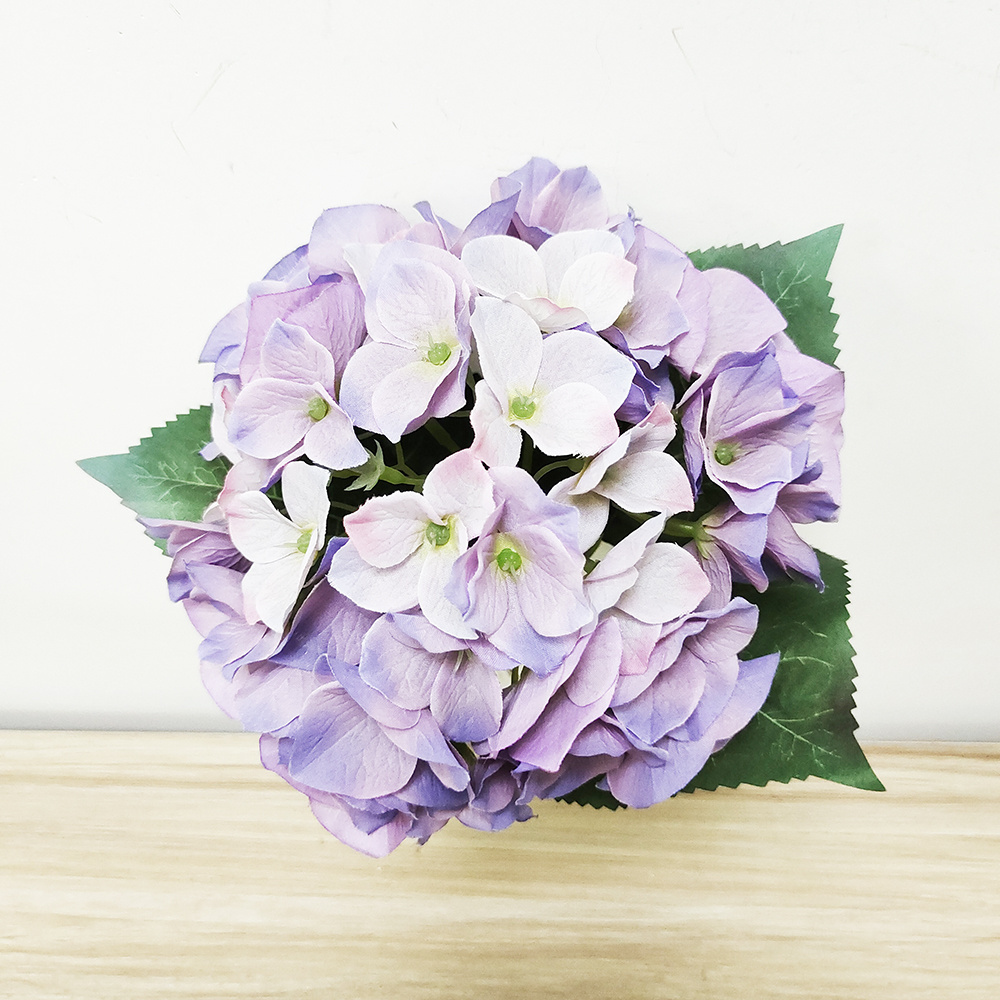 China factory direct sale high quality artificial hydrangea stem flower for wedding home party garden decor artificial hydrangea