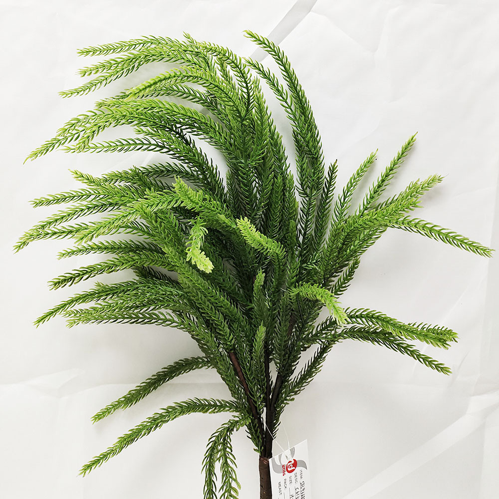 Real Touch Long stem Christmas picks Norfolk pine garland New Indoor Decoration Hanging Cedar Rattan Artificial Plant