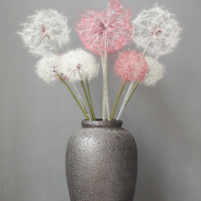 Artificial Dandelion Flowers Bouquet Decor Dandelion Flowers Artificial Plastic Flowers for Home wedding decor