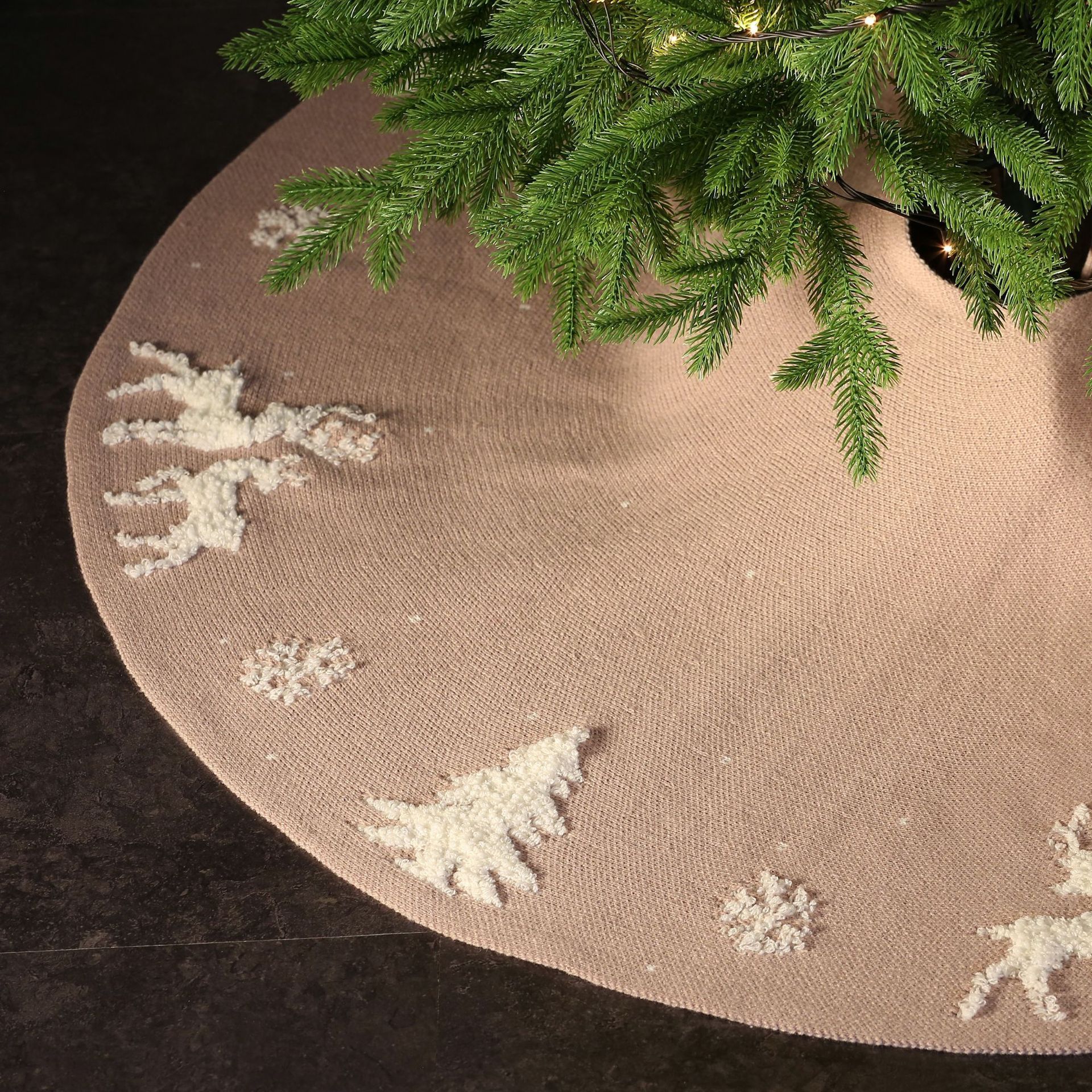 Christmas Tree skirts decoration knitting elk wholesale 2022 new year three-dimensional reindeer 48