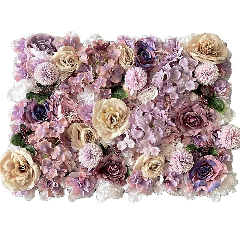 Customized 3D Artificial Silk Peony and Rose Flower Wall Backdrop Panel Wedding Decoration Simulate Flower Floral Wedding Wall