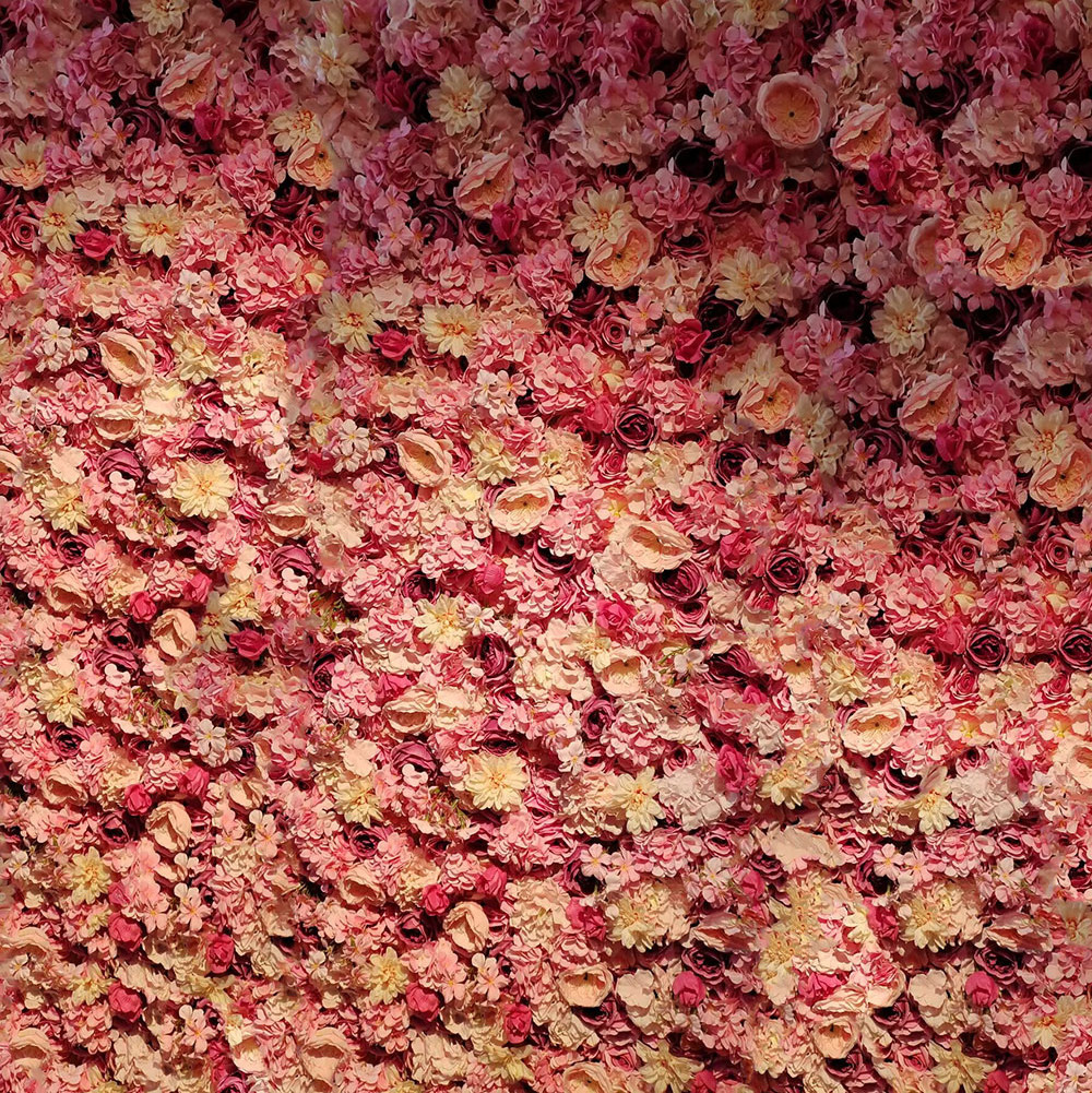 8ft*8ft Flower wall for wedding glowers 3D artificial flower wall