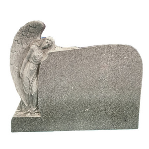 ON SALE!!! grave stone headstone hand carving angel against upright