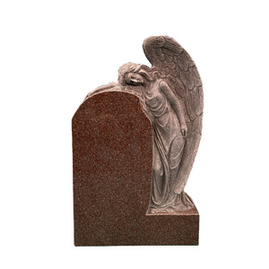 ON SALE!!! angel headstone Polished  granite tombstone craving angel headstone