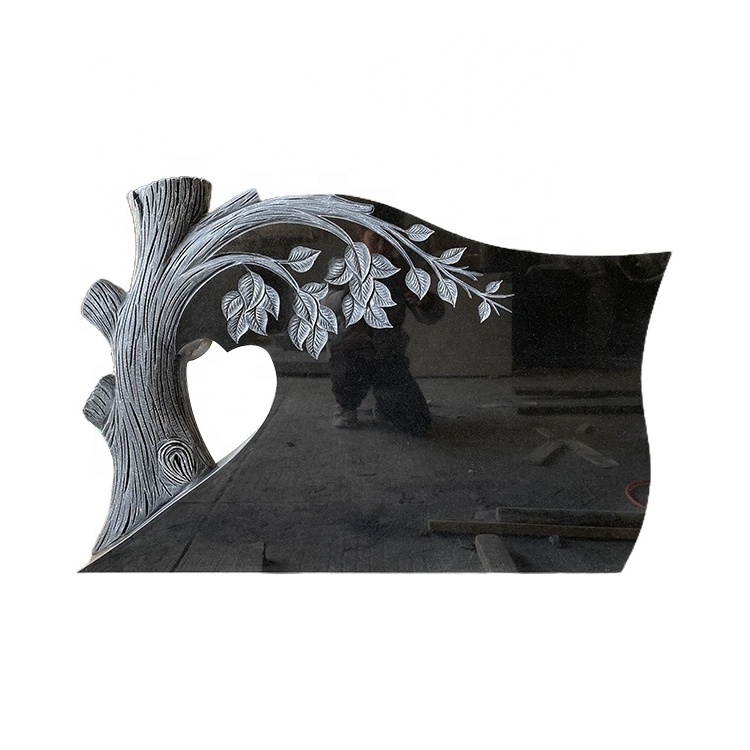 High Quality Wholesale Black Sculpture Monument American Style Granite Tombstones and Monuments