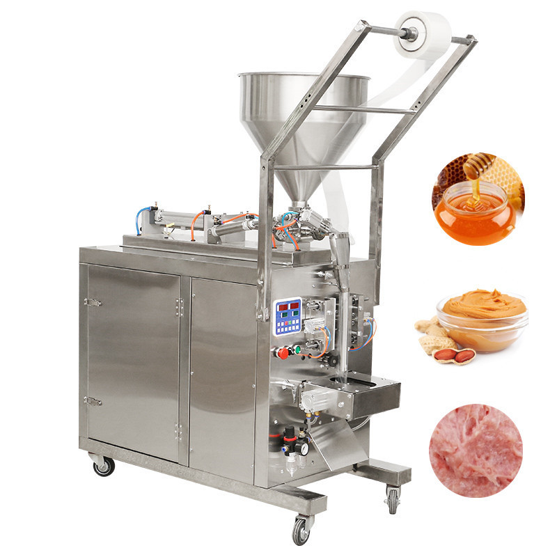 Automatic meat fish paste multi-function yogurt mayonnaise ketchup salad honey stick sachet packing machine