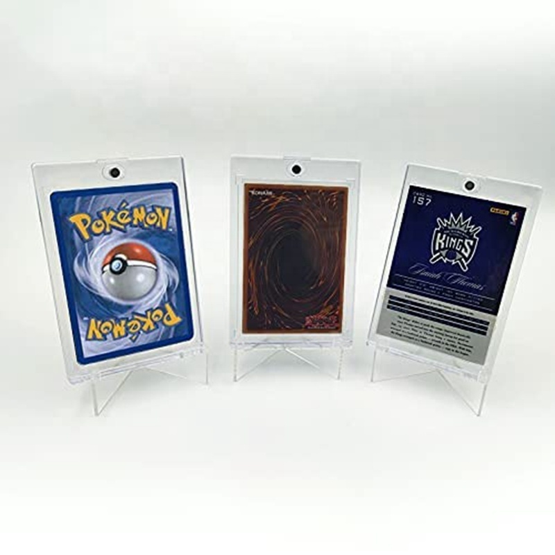 35pt Sports Trading Magnetic Card Holder One Touch Magnetic Holder For  Pokemon Holographic Football Pvc Card Holder