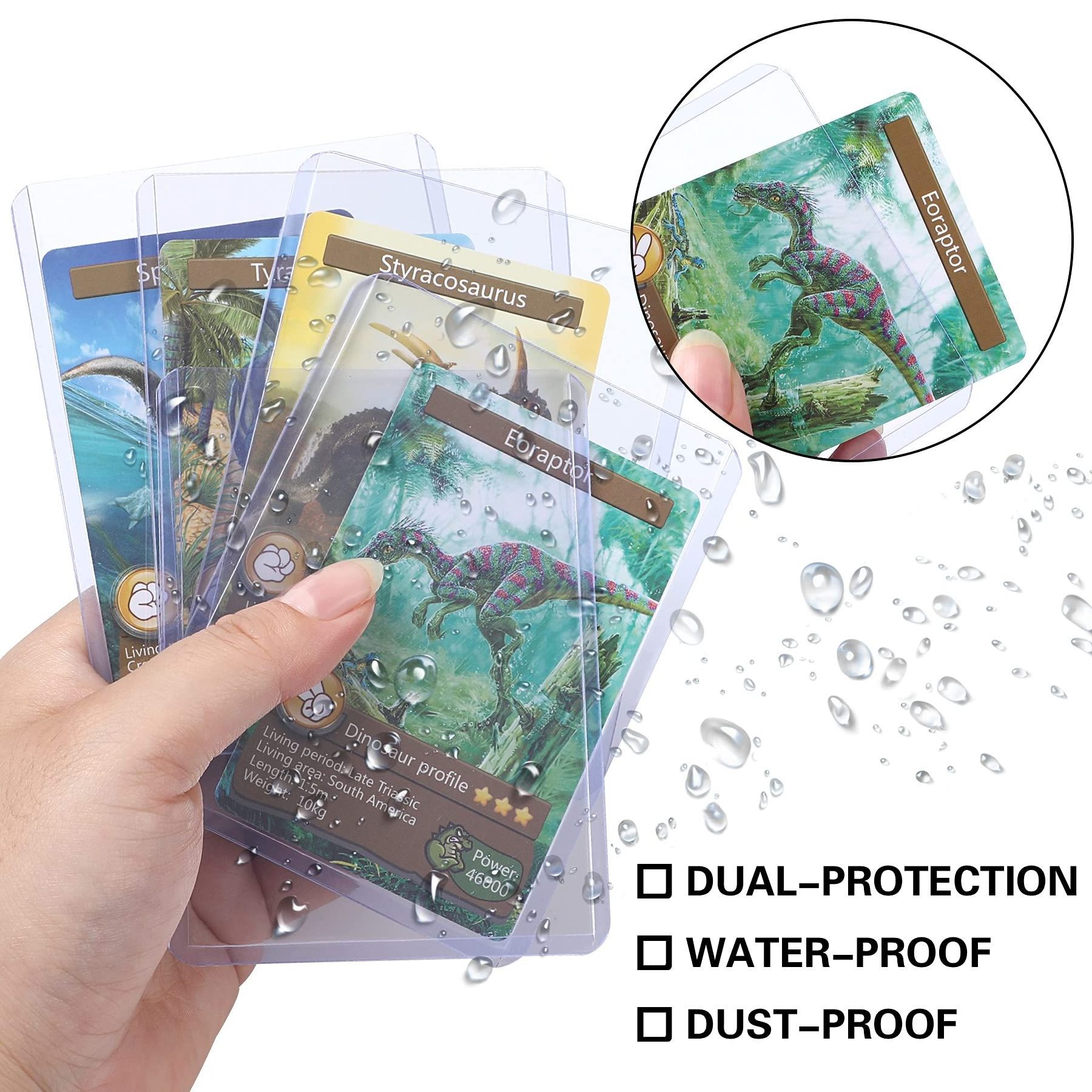 Hot Selling Transparent Clear PVC Semi Rigid Card Sleeve Holder Case Saver Grading  BGS SGC Protect Trading Cards