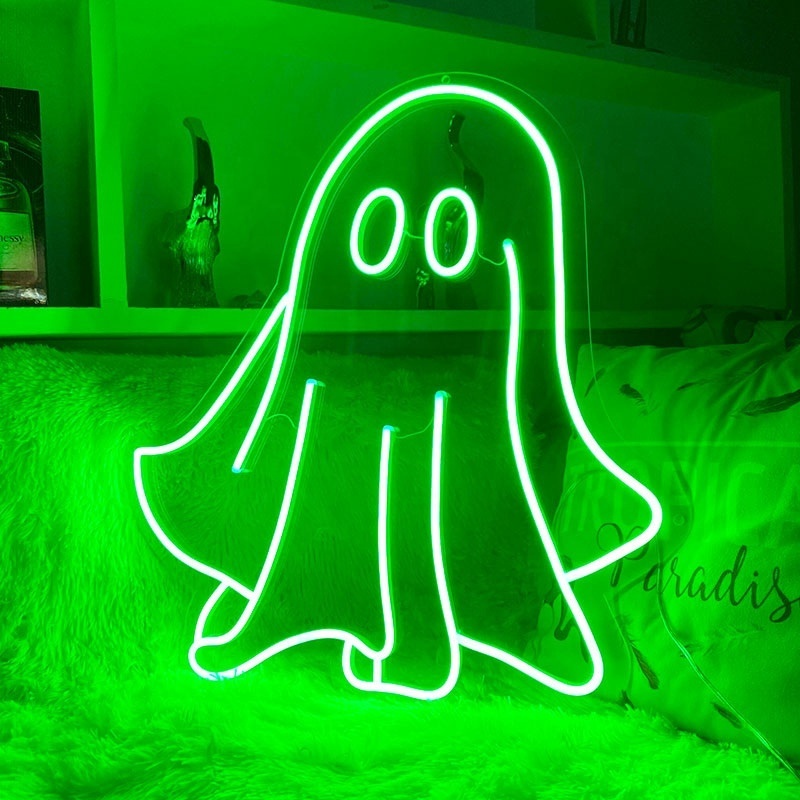 Wholesale halloween party decoration flex neon strip with clear acrylic back panel LED neon light