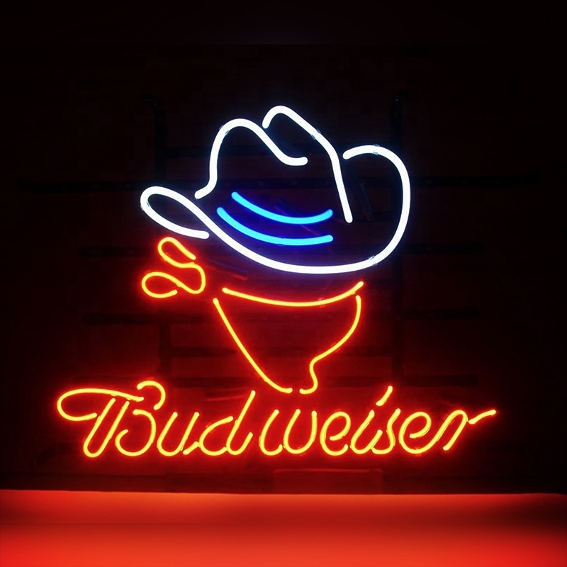 Wholesale budweiser beer bar club restaurant advertising flex neon sign