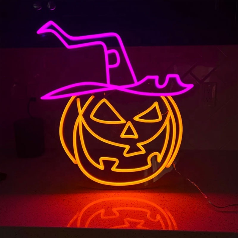 Wholesale halloween party decoration flex neon strip with clear acrylic back panel LED neon light