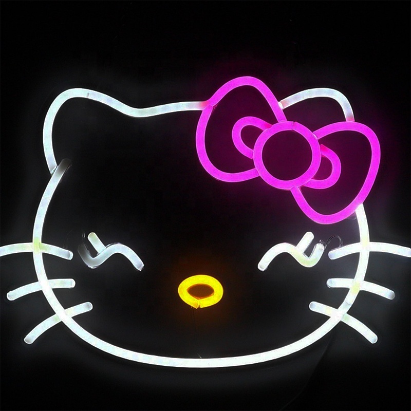 Direct factory hello kitty hight brightness flex LED neon sign