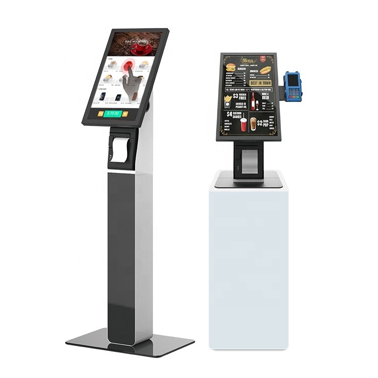 21.5 inch Restaurant Self Touch Screen Information Checking Kiosk Advertising Kiosk Queue Kiosk