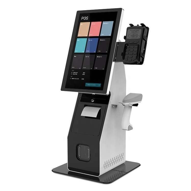 Touchscreen Desktop Self checkout Kiosk Android Pos all in one Cashless POS Payment Kiosks