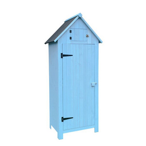 Wooden Garden Storage Sheds Tool  Cabinet Lockable Arrow Organizer Locking Latch For Home Yard Outdoor