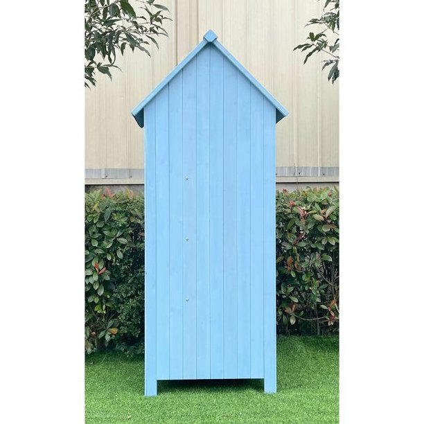 Wooden Garden Storage Sheds Tool  Cabinet Lockable Arrow Organizer Locking Latch For Home Yard Outdoor