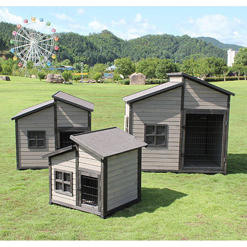 Outdoor Cute Wood Animal Pet Supplies Products Dogs Kennel Crate Houses Large Wooden Dog Cage House