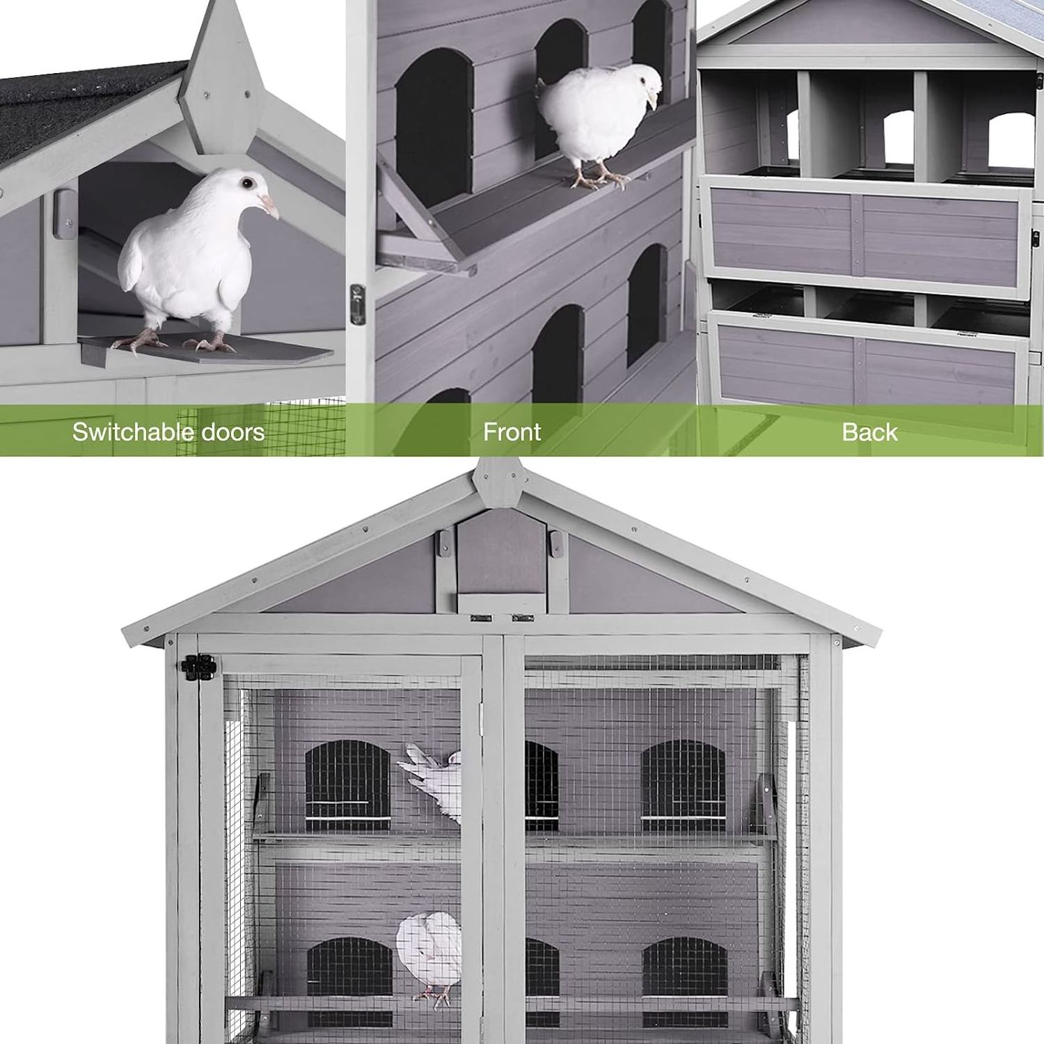 Wooden Wholesale Live Bird Aviary Designs Walk In Outdoor Large Wooded enclosure Bird Cage Aviary For Garden Birds Sale