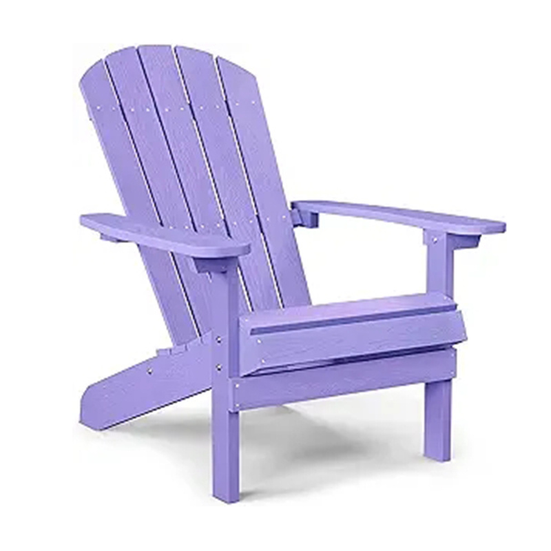 Factory Direct Sale Garden Chair with Cup-Holder And Umbrella Hole UV-Protected HDPE Adirondack Chair