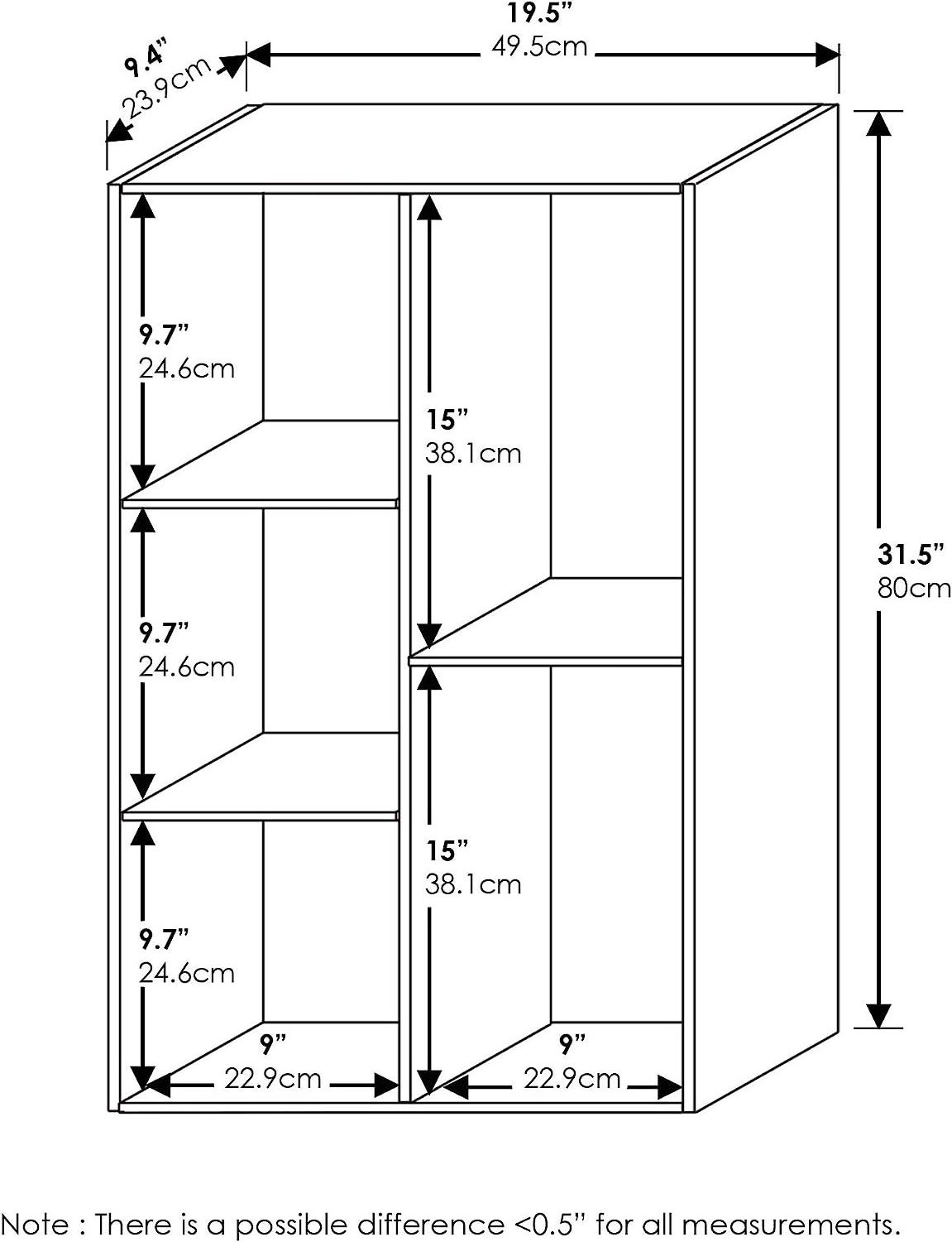 5-Cube Easy to Assemble Open Shelf Wooden Bookshelf Wood Standing Bookcase For Indoor