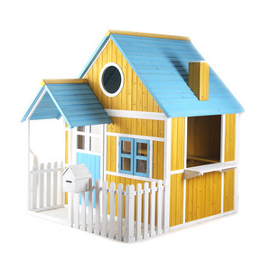 Wholesales Playhouse Children Outdoor Wooden Playhouses For Kids Cubby House Wood Cottage