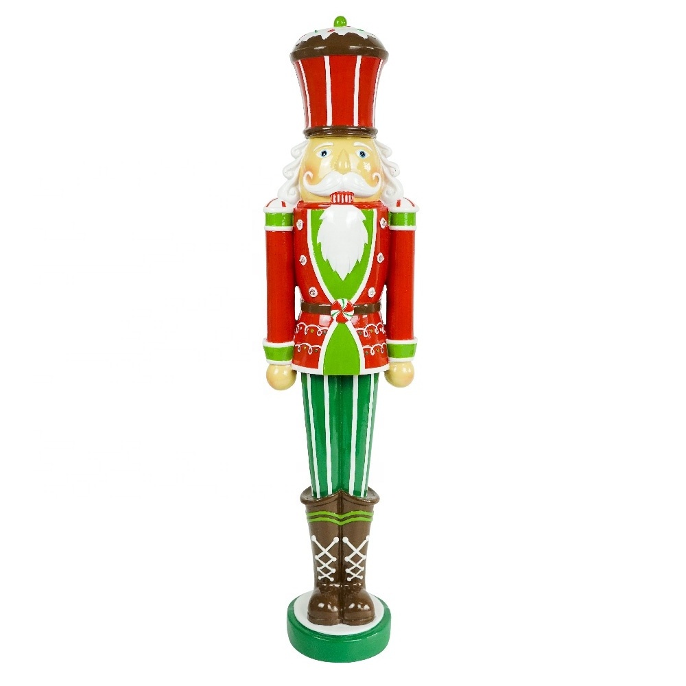 Christmas Nutcracker Medium size Polyresin Nutcracker figurines  with led light