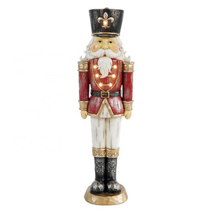 Wholesale Christmas outdoor & indoor decor  Polyresin Nutcracker with led light