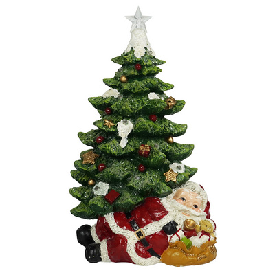 Poly santa snowman artificial christmas tree light decoration artificial tree