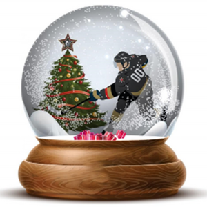 Customized 100 mm noel resin water ball Christmas decor snow globe with blowing snow