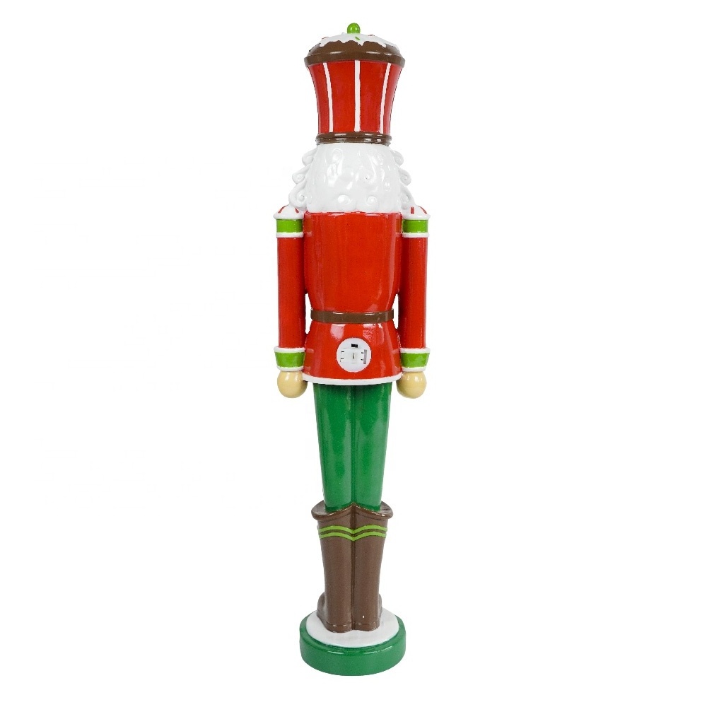 Christmas Nutcracker Medium size Polyresin Nutcracker figurines  with led light