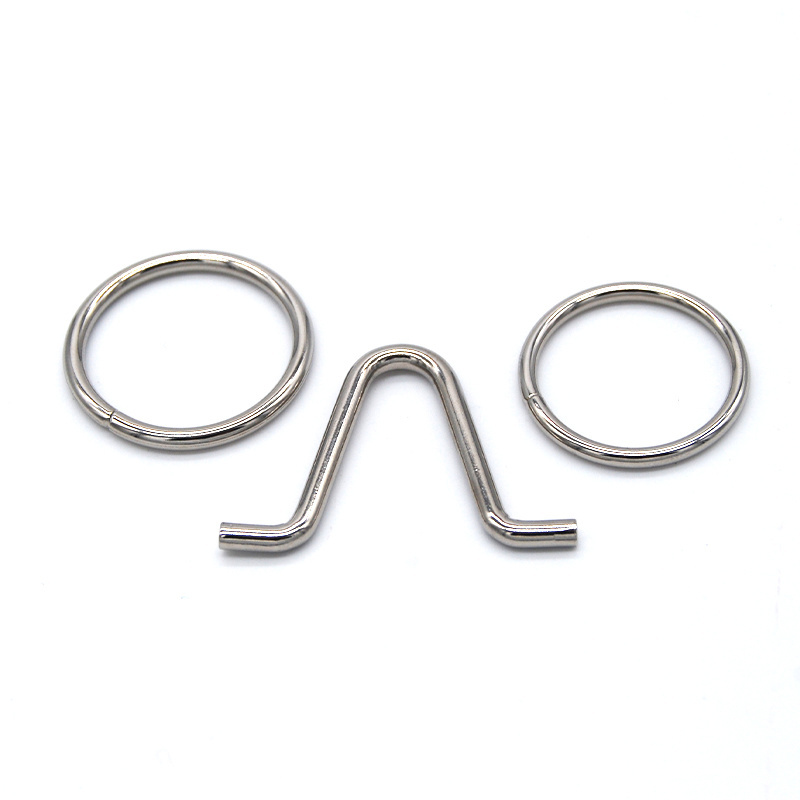 OEM Custom Metal Stainless Steel Wire Forms Retaining Gate Key Rings Wire Bending Spring