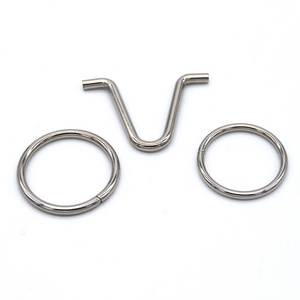 OEM Custom Metal Stainless Steel Wire Forms Retaining Gate Key Rings Wire Bending Spring