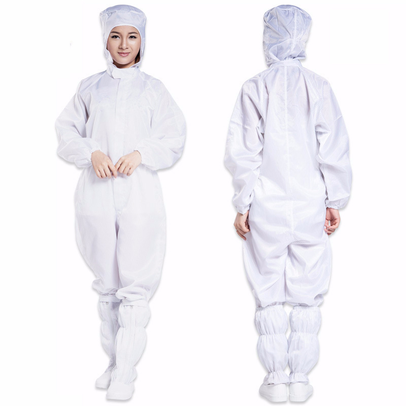 Summer Dustproof Workwear Men Women Work Overalls Clean Room Anti-Static Protective Suit Coveralls