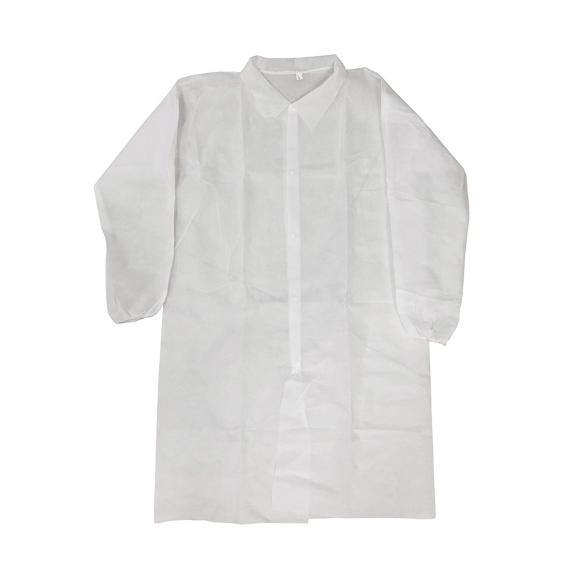 popular pp disposable lab coat/visitor gown/lab gowns