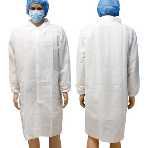 popular pp disposable lab coat/visitor gown/lab gowns