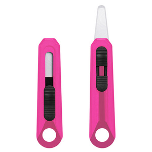 Pink Box Cutter Retractable Pink Utility Knife for Carpet Cute Box Opener Pocket Utility Pink Knife Tools for Women