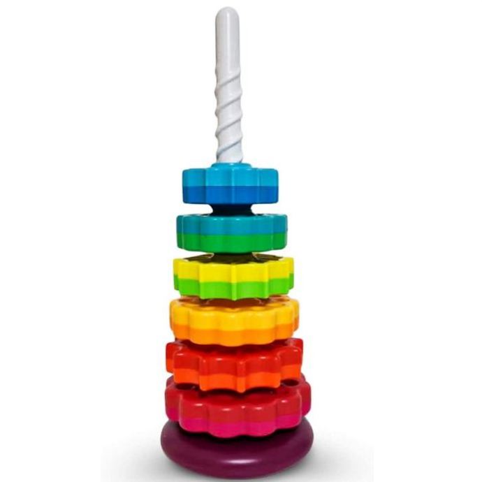 Rainbow Spinning wheel toy stacking toy fun and engaging Brain Development toys for kids boys girls Christmas perfect gifts