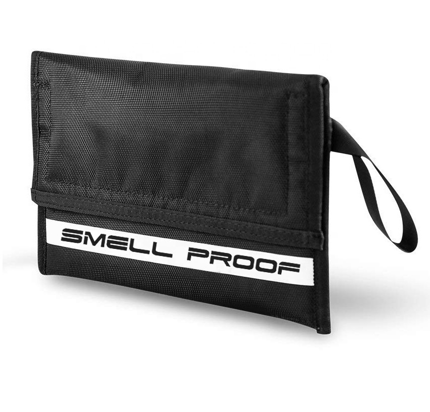 Custom Waterproof Odor Stash Smell Proof bag with combination lock activated carbon lining for smoker