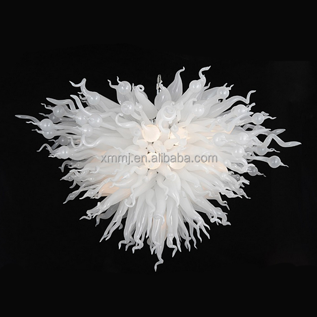 Designer Pendant Light Hand Blown art glass milk white ceiling decor home living room Lamp DIY Pendant Lighting