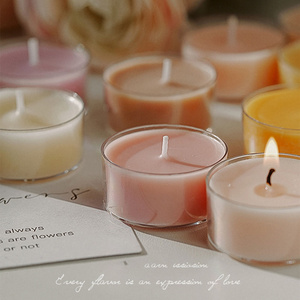 Wholesale Decorative Tea Light Candles Cute Small Soy Wax Tealight Candles Bulk Handmade Scented Wax Candles for Yoga