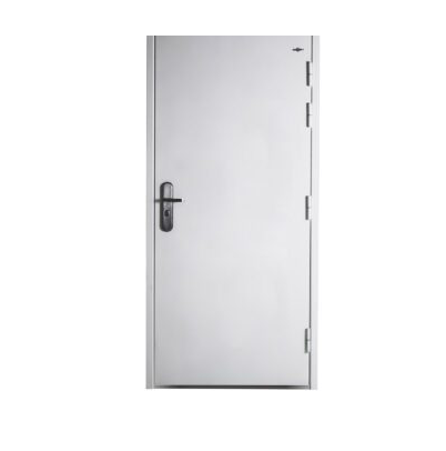 Metal Exterior Door Frame  Single Swing Steel Commercial Modern Fire Doors for Hotel