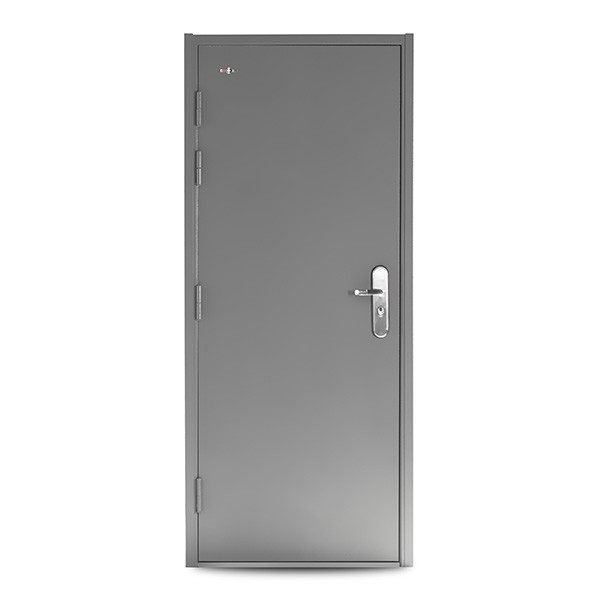 Metal Exterior Door Frame  Single Swing Steel Commercial Modern Fire Doors for Hotel