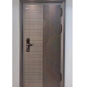 Latest Design Security Steel Security Door One and Half Door with Ventilated Net Window Design