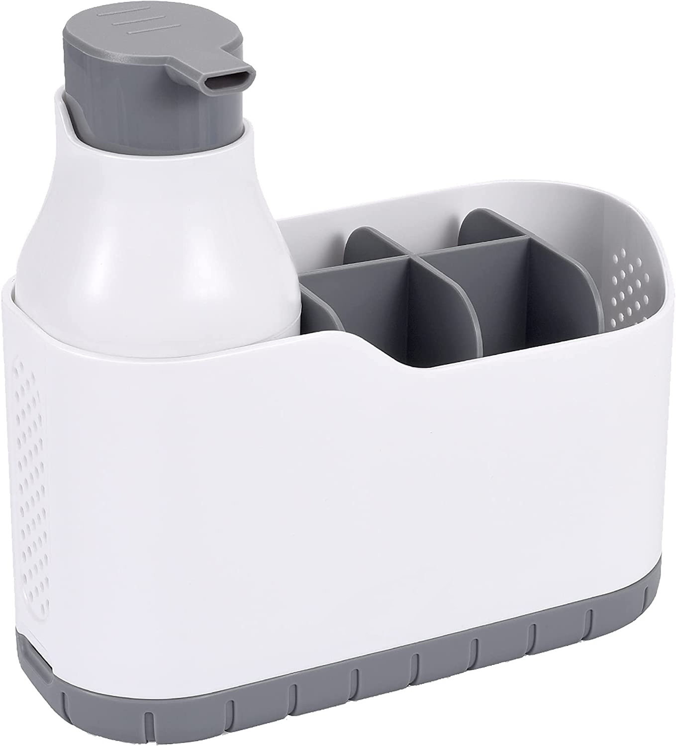 Sink Caddy with Foam Soap Dispenser Sink Organizer for Kitchen Wash Basin Bathroom